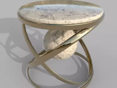 Coffee table Low-poly 3D model