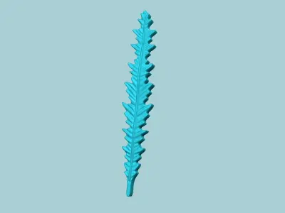 Fern Leaf Mould 05 - Artificial EVA Molding 3D print model