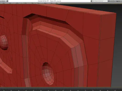 3d panel tile decoration low poly 3d model Low-poly 3D model