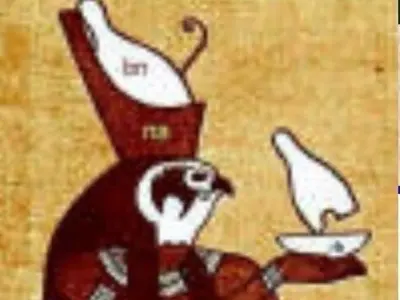 pharaoh horus statue - wall panel relief 3D print model