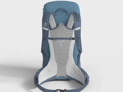 DEUTER HIKING BACKPACK Low-poly 3D model