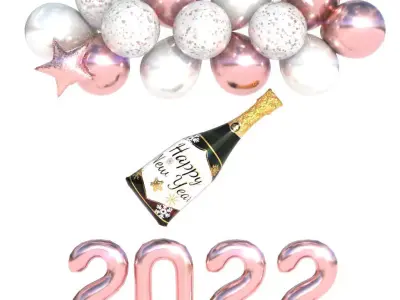 BALLOONS NEW YEAR 3D model