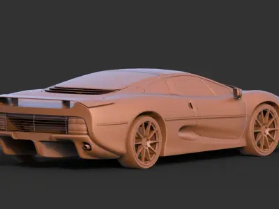 Jaguar XJ220 3D print model