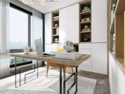 decoration villa Study Modern Home 3D model