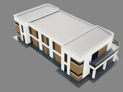 Modern House ID048 3D model