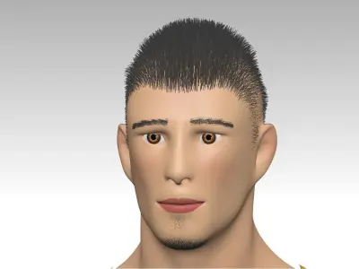 Footballer1 soccer player 3D model