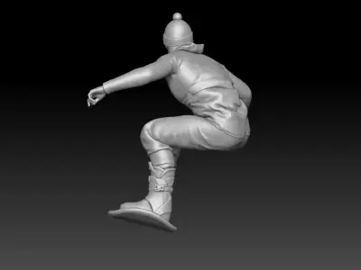 snowboard boy 1 3D print model
