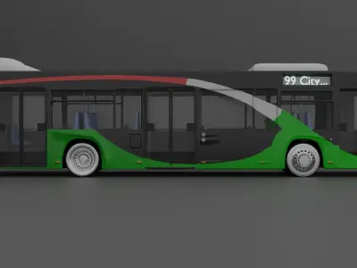 City Bus - Menarinibus 12 CityMood 3D model