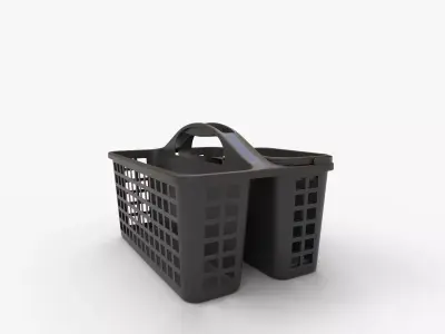 JiatuA Portable Plastic Shower Caddy Basket with Handle 3D model