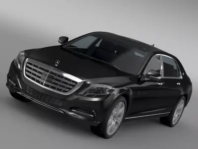 Mercedes Maybach Guard S600 X222 2016 3D model