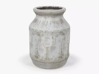 Old Clay Vase Low-poly 3D model