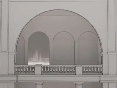 interior egyptian museum 3d model 3D model