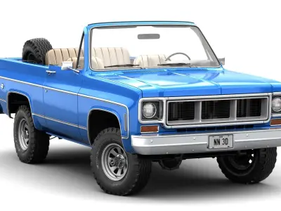 GENERIC CONVERTIBLE SUV 12  3D model