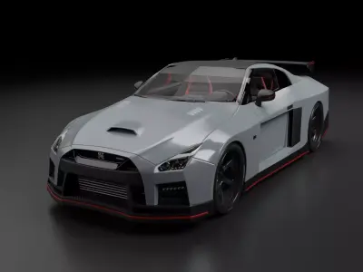 Nissan Gt-R R35 - Wide Body 3D model