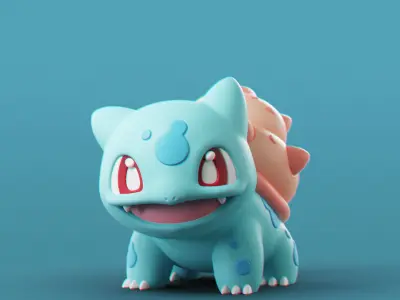 Pokemon - All Starters 3D Model Collection