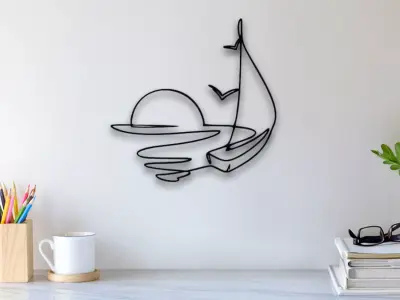 Sun View Wall Art 3D print model