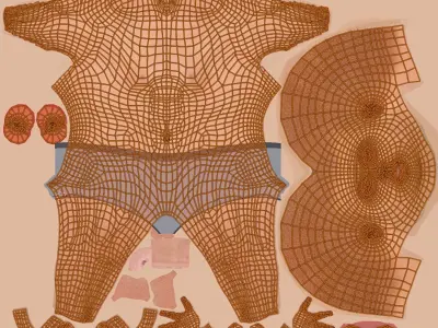 FK-IK Rigged Man Low-poly 3D model