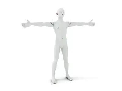 Classic Human Mannequin model pack Low-poly 3D model