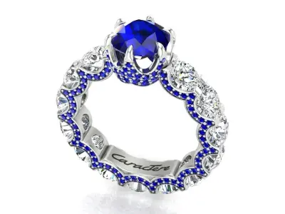 Stunning Engagement Ring  3D print model