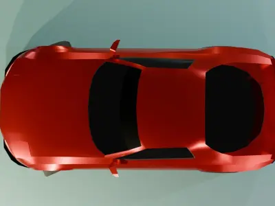 Low Poly Gameready Mazda RX-7 Low-poly 3D model