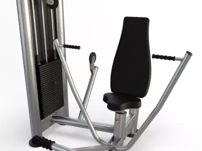 Gym Vertical Chest Press 3D model