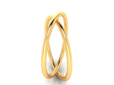 Ring M162 The luxury female abstract ring wedding 3D print model