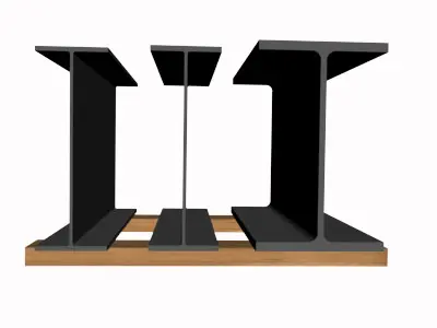 W16 Wide Flange Beam 3D model