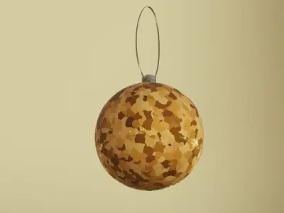 Christmas Tiger Ball 3D model