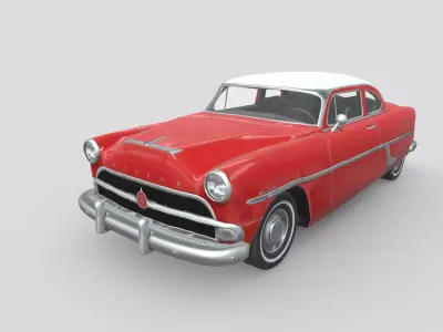 Hudson Hornet 1954 Low-poly 3D model