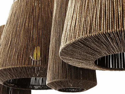 Lamp barrel big rope n3 3D model