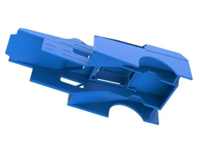 Shell of Vintage Dirt Modified stock car V3 Scale 1 to 25 3D print model