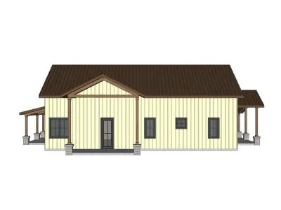 Barndominium House 97 -Archimple LLC 3D model