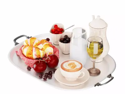 breakfast setting 3D model