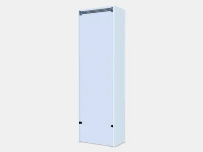 ANGSJON High cabinet with doors-drawers 1 Low-poly 3D model