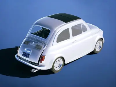 Fiat Abarth 595 SS 1957 Low-poly 3D model