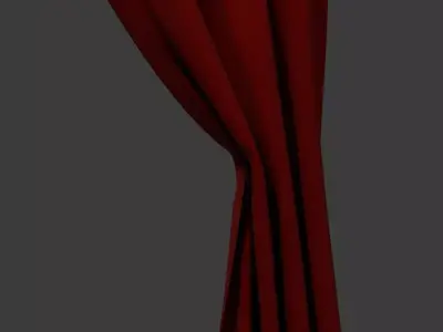 Event Curtain Low-poly 3D model
