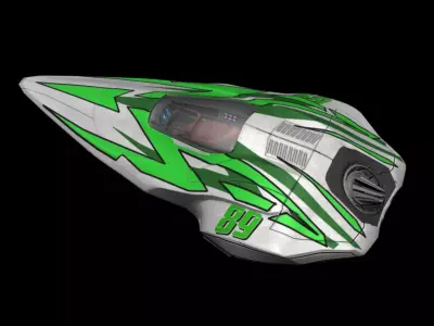 Race Craft Low-poly 3D model