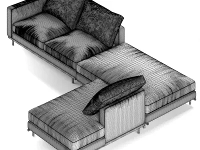 Ulivi Salotti ETIENNE SECTIONAL SOFA 3D model