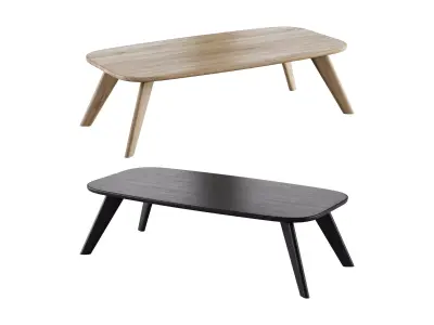 Wooden coffee table 3D model purchase