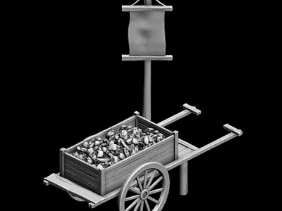 Game Vegetables - Small Traders 3D model