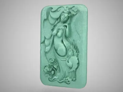 Carving Woman in the Nature 3D print model