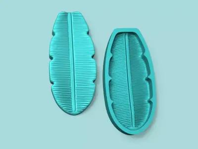 Banana Leaf - Silicone Mold Maker - Template 3D print model