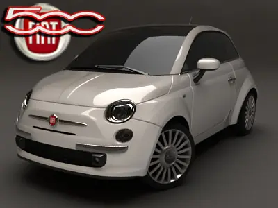 Fiat 500 3D model