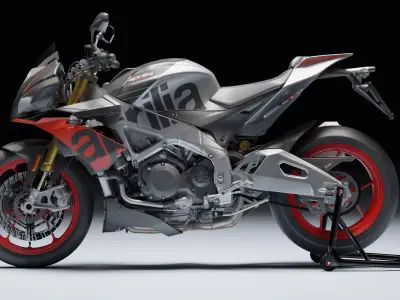 Aprilia Tuono V4 1100 Factory 2019 Low-poly 3D model
