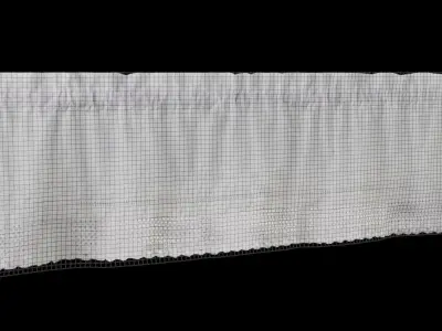 Set Of 3 Curtains 3D model