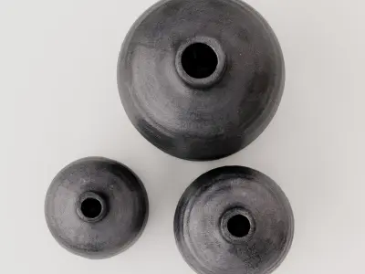 Vase Set Decoration 3D model
