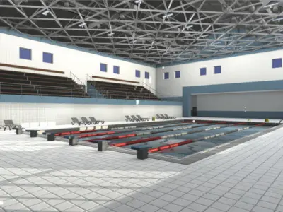 Swimming Pool Low-poly 3D model buy