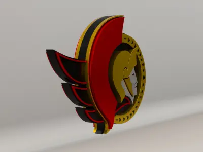 NHL Ottawa Senators Team Logo 3D model