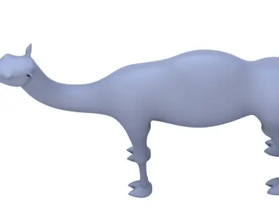 Camel  3D model Low-poly 3D model