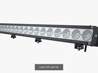 LED Light Bars Collection 3D Model Pack
